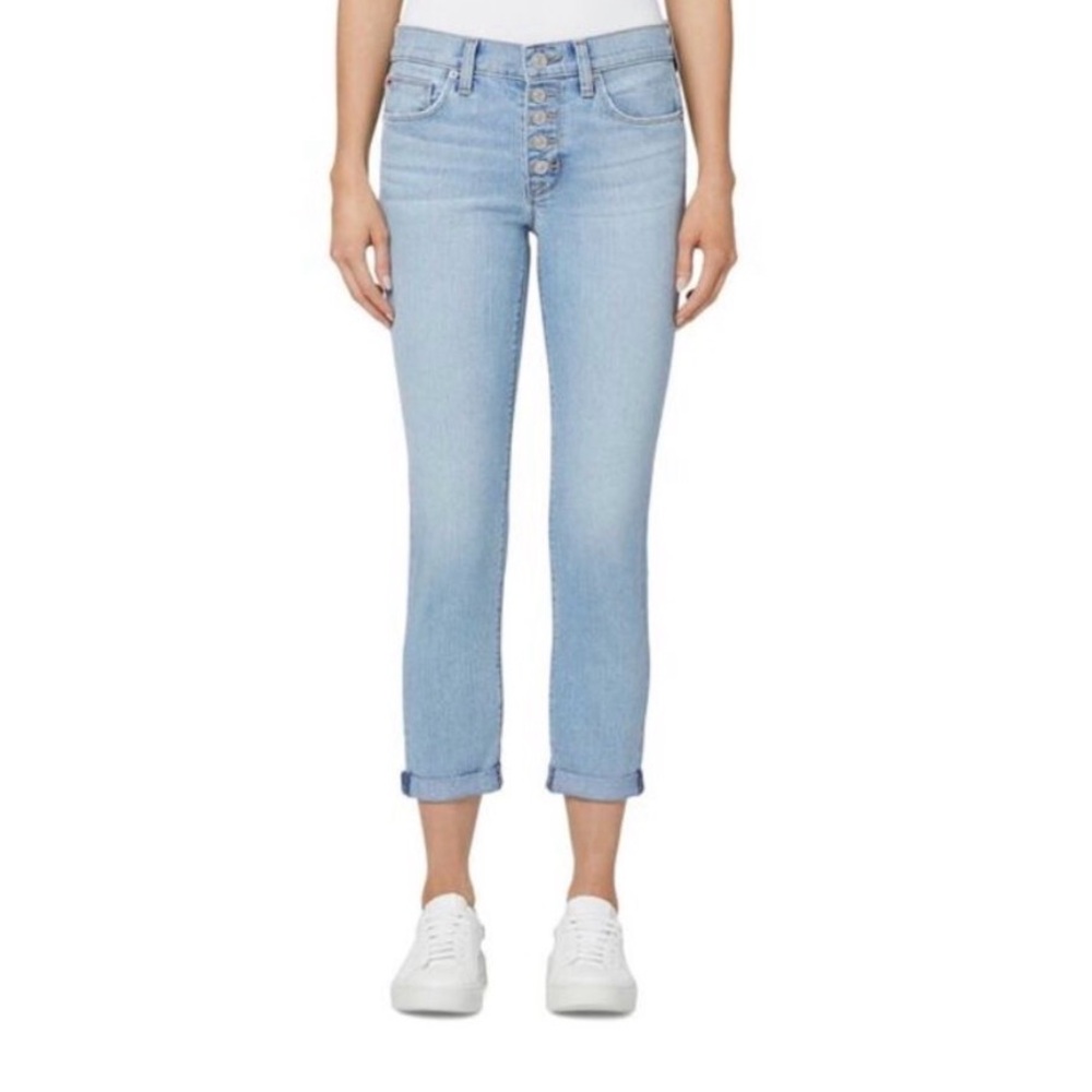 Hudson Bacara Straight Flood Cuff Selvedge Jeans Light Wash Size 24